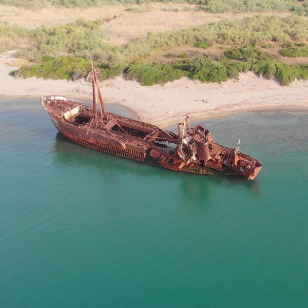Dimitrios Shipwreck Peloponnészosz, Görögország