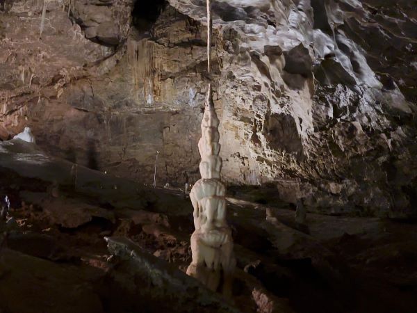 Punkva barlang a Morva karszton Csehországban, cseppkő
