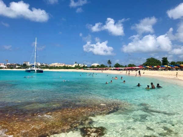 kedvenc szabadstrandunk Sint Maartenen,