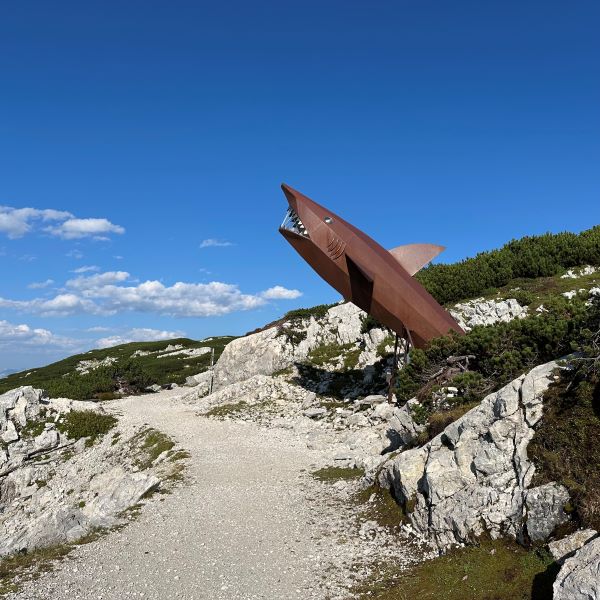 Cápás kilátó Dachstein Krippenstein, Ausztria