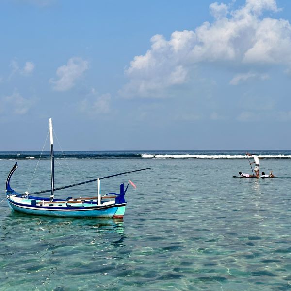 helyi halászhajó Hulhumalé, Maldív-szigtek