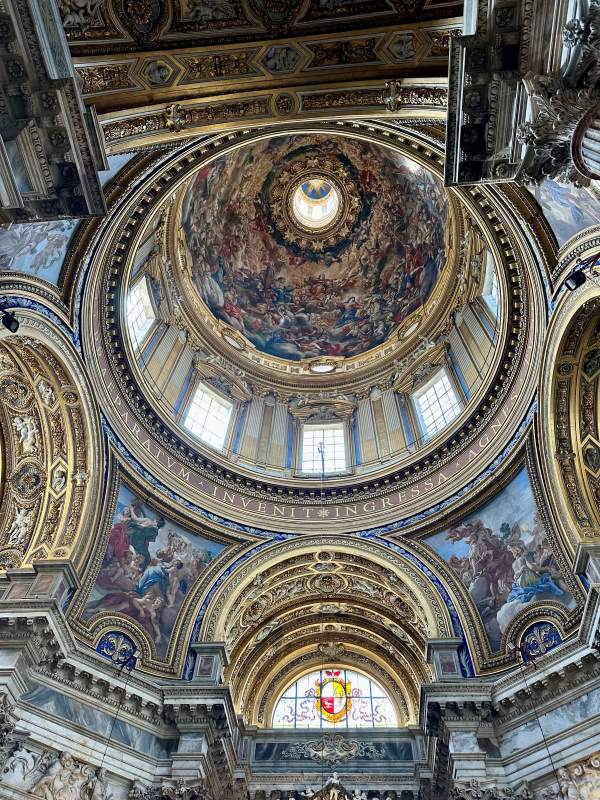 ant'Agnese in Agone templom a Navona téren, Róma, Olaszország