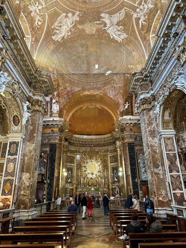 Santa Maria della Vittoria templom belseje Róma, Olaszország
