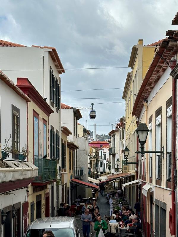 Rua de Santa Maria Funchal leghíresebb utcája Madeirán, Portugália