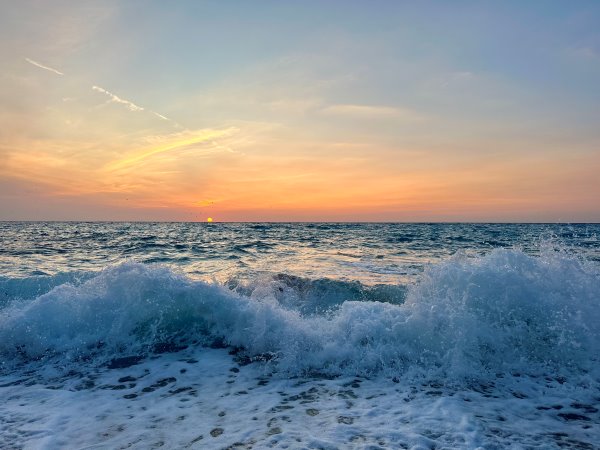 Agios Nikitas mellett, a Deck beachside cafe-nál, Göeögország