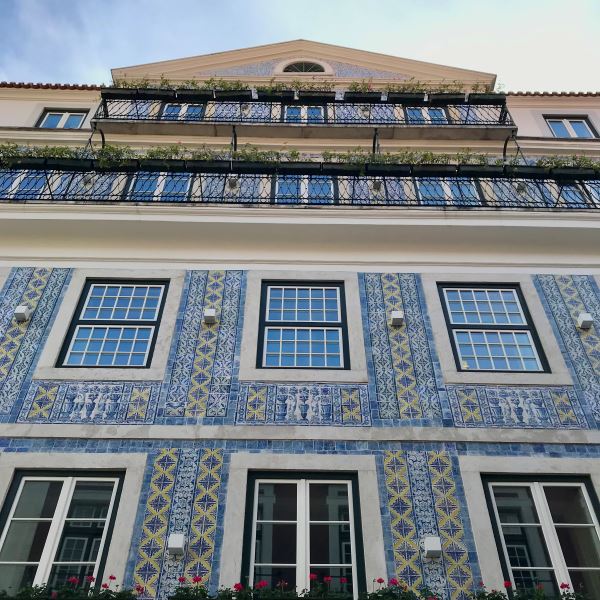 csempés ház Lisszabonban, Portugália