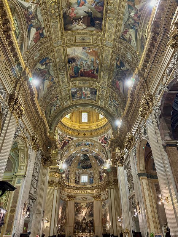 Basilica of Sant'Andrea della Valle festett mennyezete, Róma, Olaszország