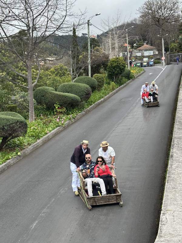 Tobogán szánkózás Funchal, Madeira, Portugália