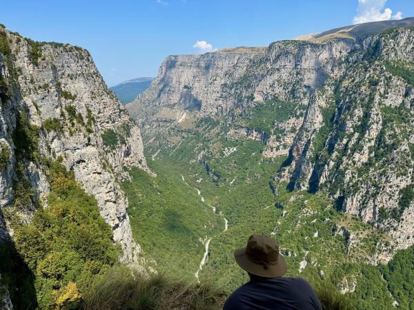 Vikosz szurdok Oxya kilátó, Görögország