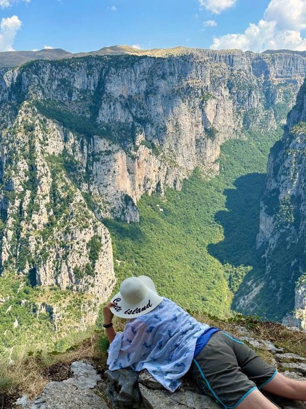 Vikosz szurdok Oxya kilátó, Görögország